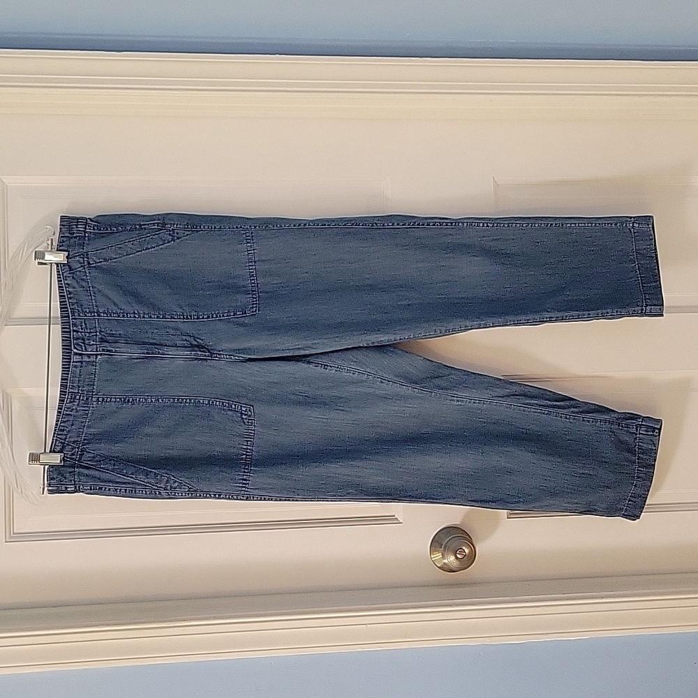 J. Crew Chambray Cropped Pants
